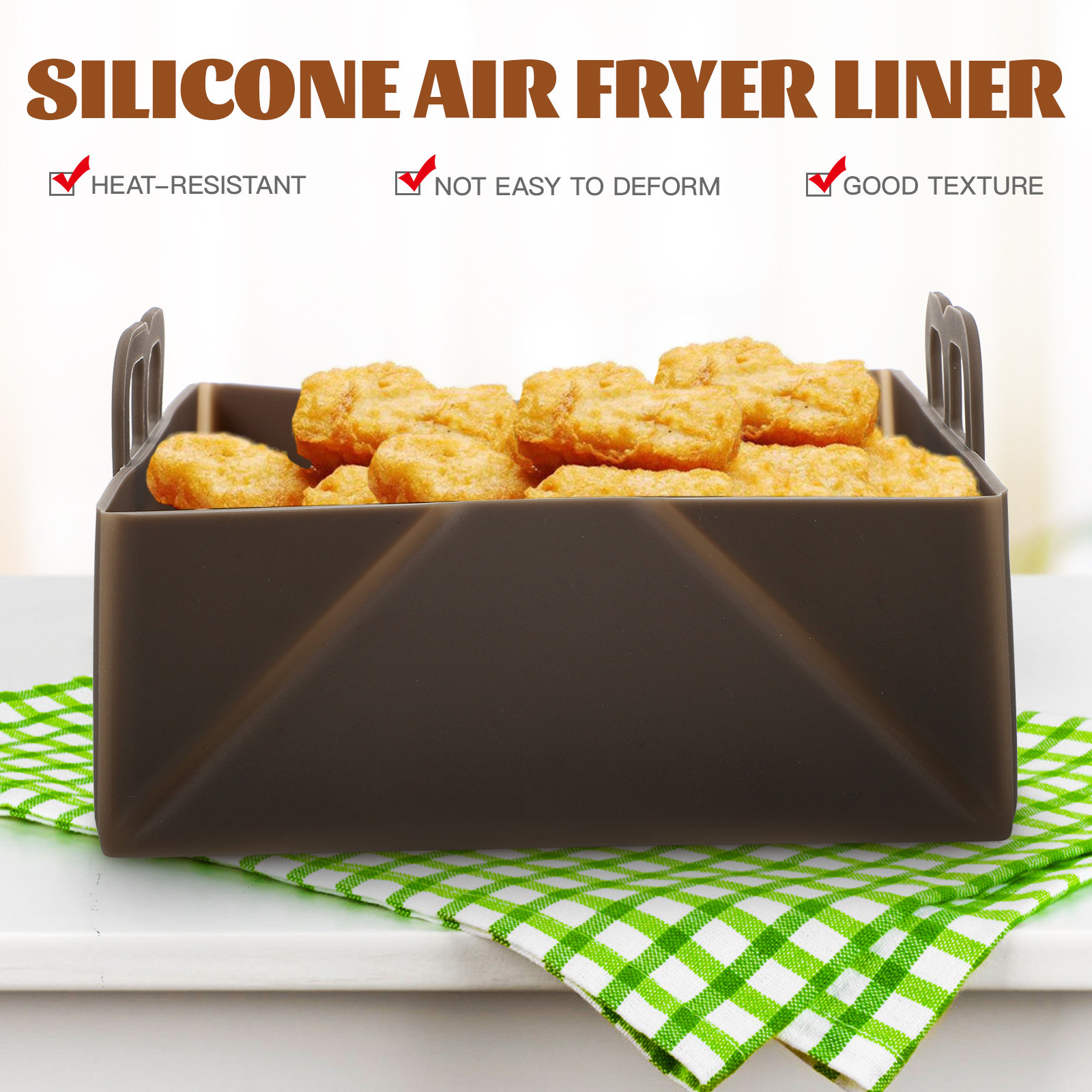 Силиконовая прокладка для аэро – обзор и цена Air Fryer Silicone Pot Liner