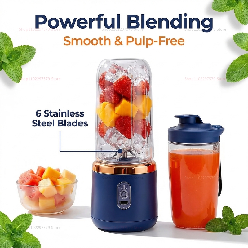Портативный блендер-стакан с 6 – обзор и цена Portable Blender Usb Rechargeable